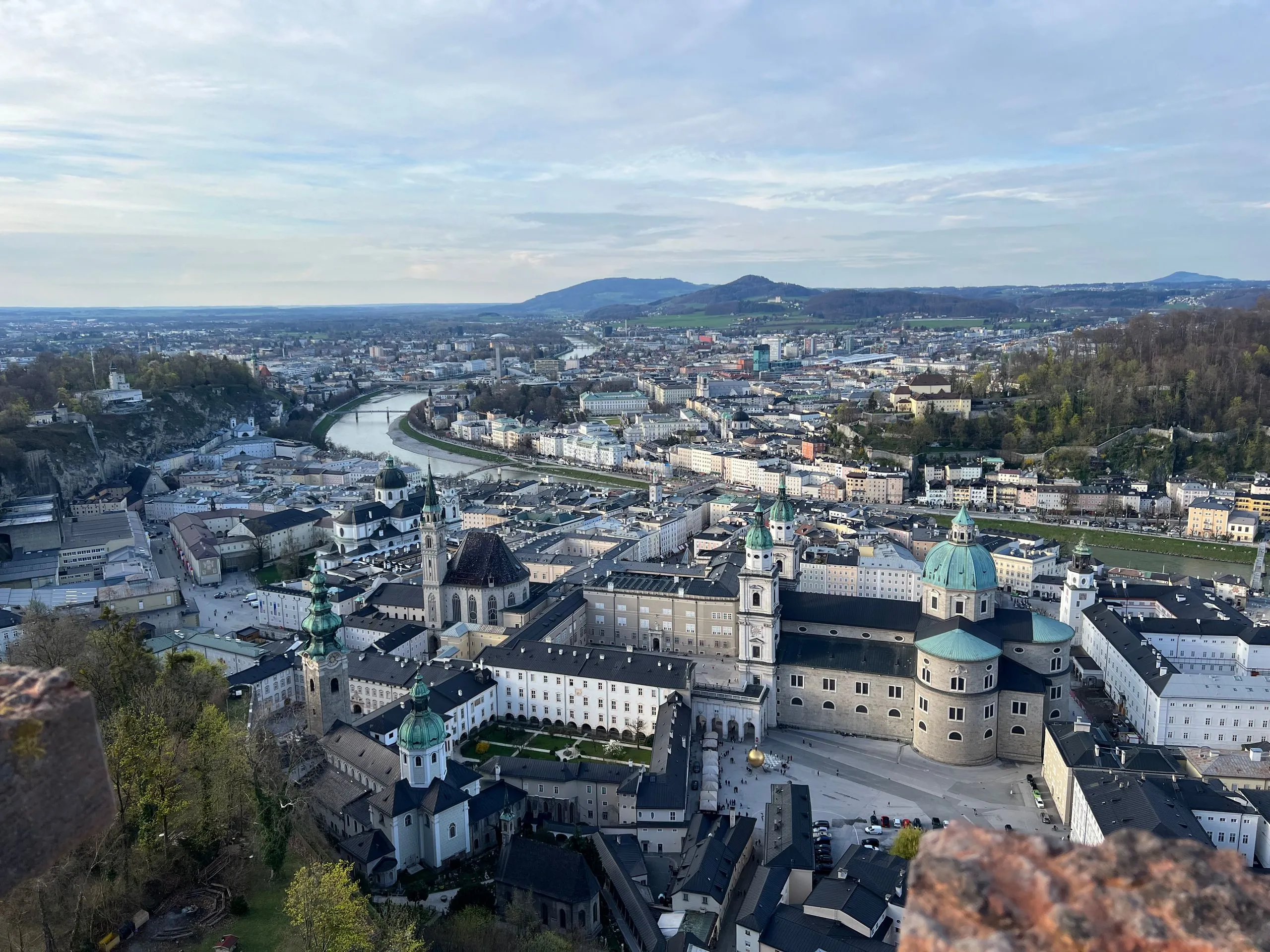 Salzburger Altstadt mit Festung Hohensalzburg