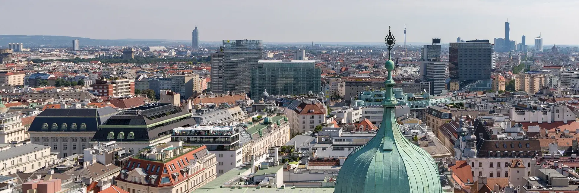 Blick vom Stephansdom über Wien